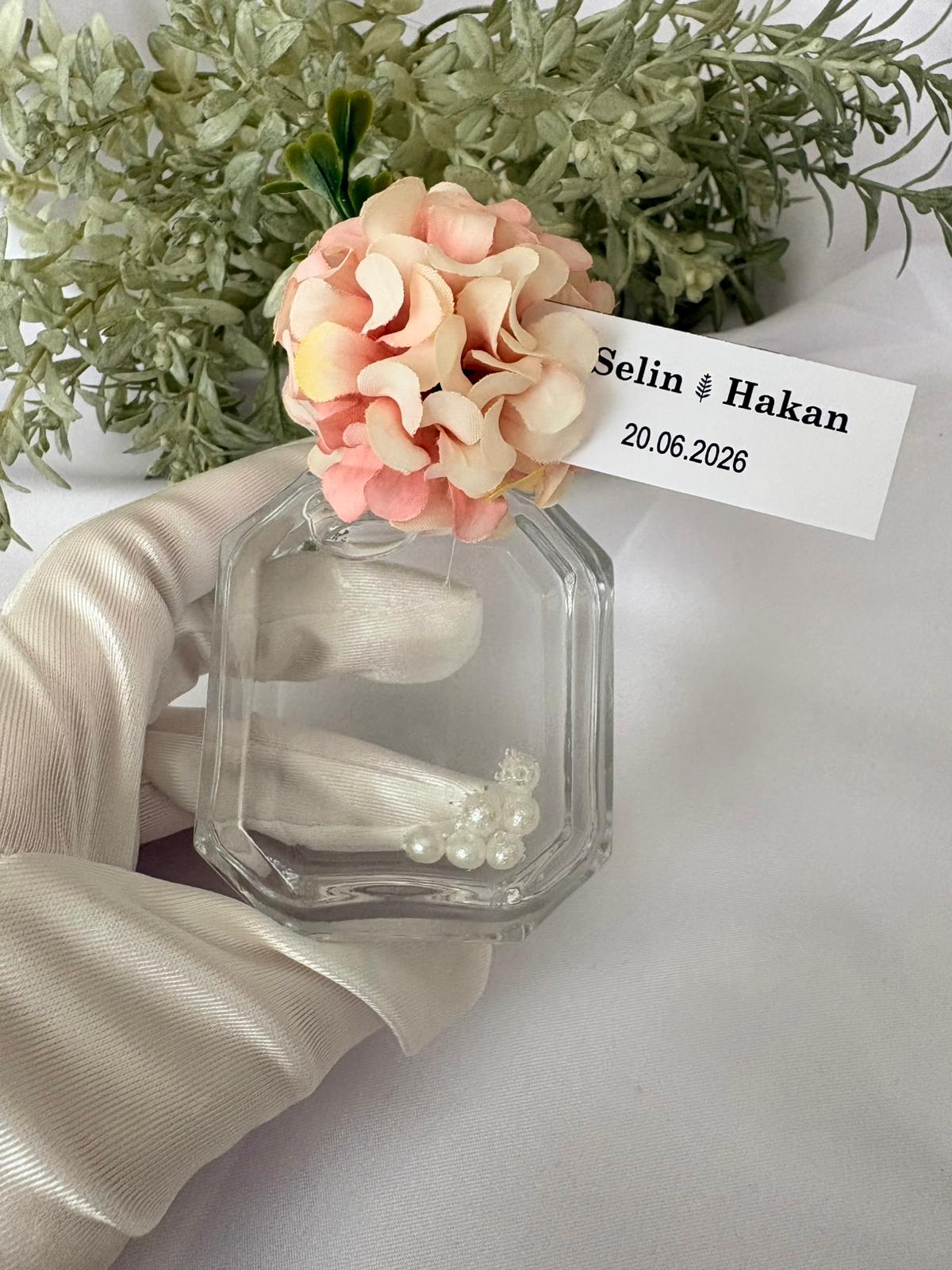 50 cc Çiçek Süslemeli İnci Detaylı Kolonya ✨🌸